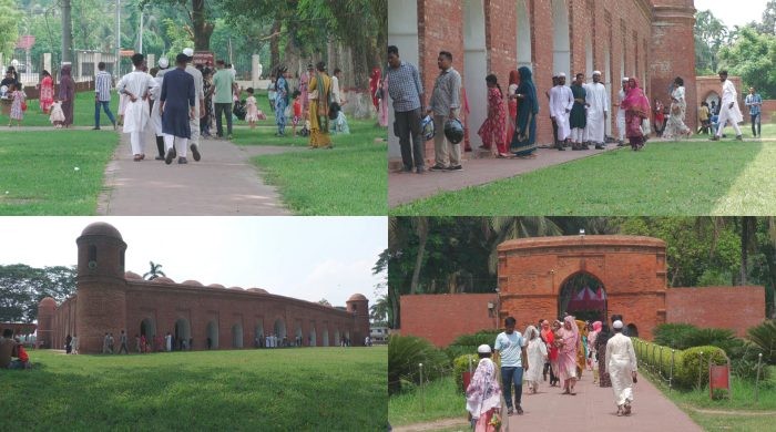 বিশ্বঐতিহ্য ষাটগম্বুজ মসজিদে ঈদের ছুটিতে দর্শনার্থীদের ভীড় বিশ্বঐতিহ্য ষাটগম্বুজ মসজিদে ঈদের ছুটিতে দর্শনার্থীদের ভীড়
